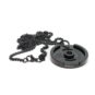 black weight plate necklace